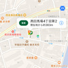 「リパーク」アプリで駐車場を探している画面。