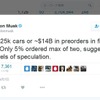 テスラ モデル3の先行予約が発表1週間で32万5000台を超えたと明かしたイーロン・マスクCEO