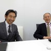 CX-4、チーフデザイナーの小泉 巌氏（左）とチーフエンジニアの岡野直樹氏（右）