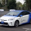 アイシン精機の自動運転デモに使われたプリウス（ITS世界会議15）