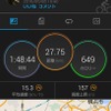 自転車で走った記録をスマホで見る。地図は拡大表示できる