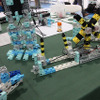 アーテックのブースでは学研エデュケーショナルがSTEM型のロボットプログラミング講座学研「もののしくみ研究室」を展示中
