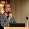 クルマのデジタルラジオ『Amanekチャンネル』をプレゼンした、アマネク・テレマティクスデザイン今井武CEO（7月15日、東京・半蔵門）