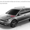 改良新型フォルクスワーゲン ゴルフ ヴァリアントの画像をリークしたオランダ『AUTO BLOG.NL』