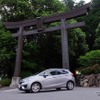 高天原伝説の残る高千穂神社にて。