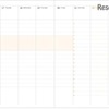 9～16時を短縮化したバーチカル式週間スケジュール