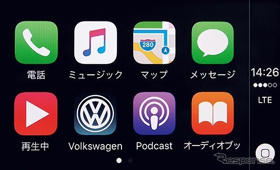 コネクティビティ機能 App-Connect Apple CarPlay画面