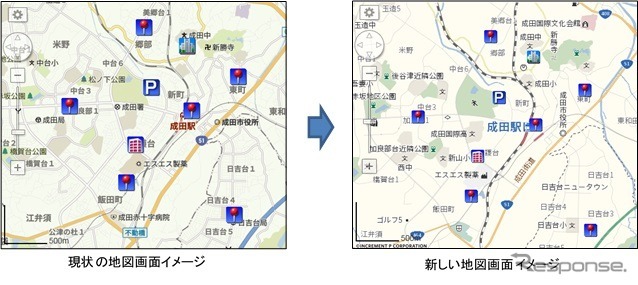 地図データの毎月更新に対応