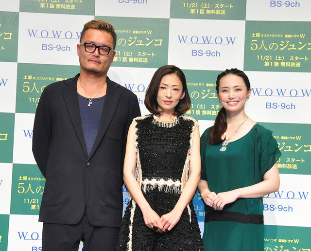 権野元監督、松雪泰子、ミムラ／「5人のジュンコ」完成披露試写会