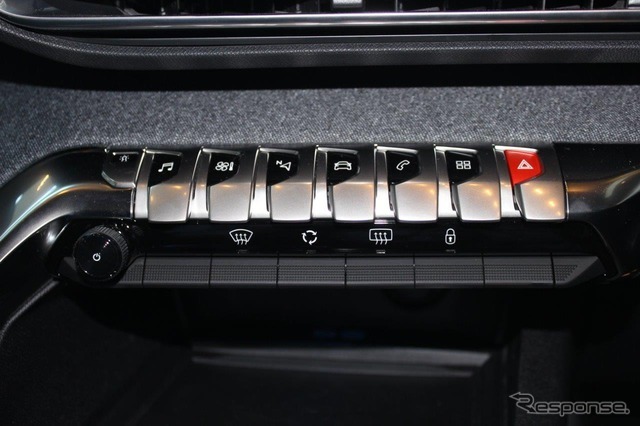 ピアノの鍵盤のように美しい。操作系で優先順位が高い機能をスイッチとして配置