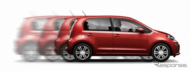 VW up！ ブレーキエネルギー回生システムイメージ