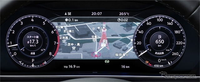 VW ゴルフ ヴァリアント デジタルメータークラスター“Active Info Display”