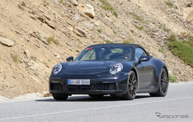 ポルシェ 911 カレラS カブリオレ　スクープ写真