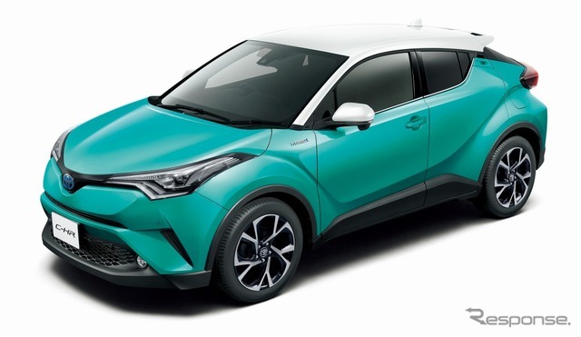 トヨタ C-HR G（ホワイト×ラディアントグリーンメタリック）＜オプション装着車＞