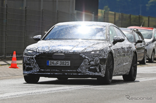 アウディ A7スポーツバック 次期型スクープ写真