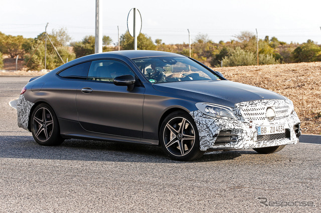 メルセデス AMG C43 クーペ　スクープ写真