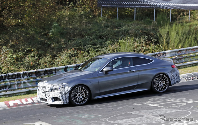 メルセデス AMG C63 クーペ スクープ写真