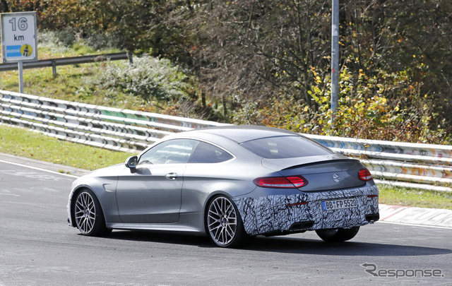 メルセデス AMG C63 クーペ スクープ写真