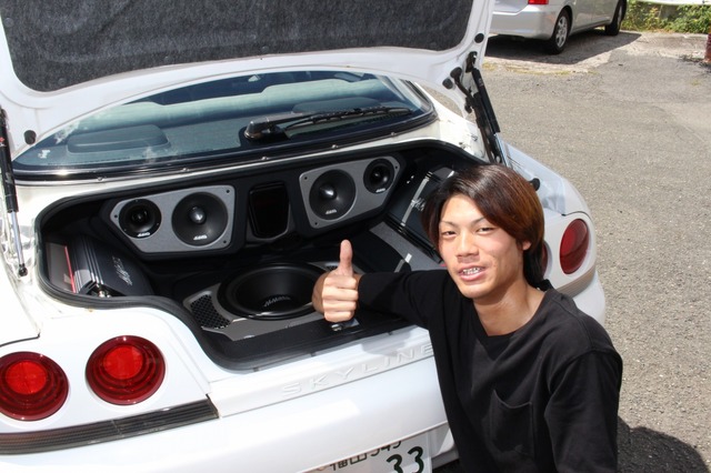 car audio newcomer！ U-23 日産 GT-R（オーナー：岡本隼和さん）　by　 Warps　前編