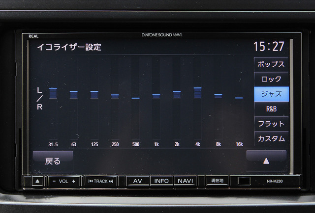 イコライザーの調整は低域から動かすのがベスト。動かしたら低域だけではなく高域側も変化するので注意する。