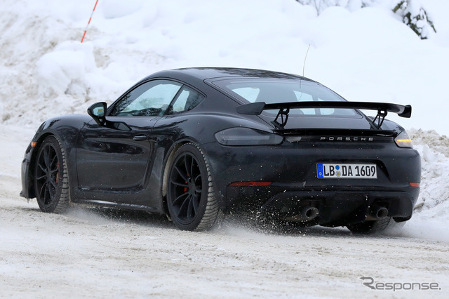 ポルシェ ケイマン GT4 スクープ写真