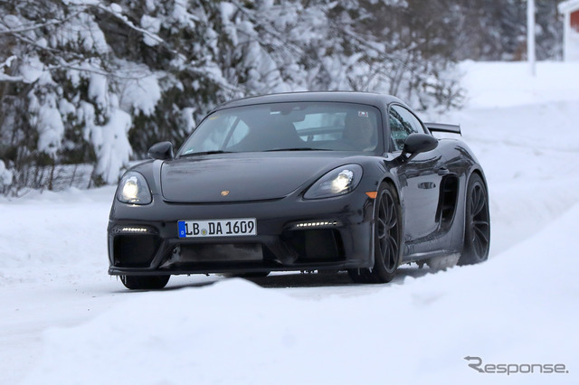 ポルシェ ケイマン GT4 スクープ写真