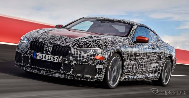 BMW8シリーズ・クーペ新型の開発プロトタイプ