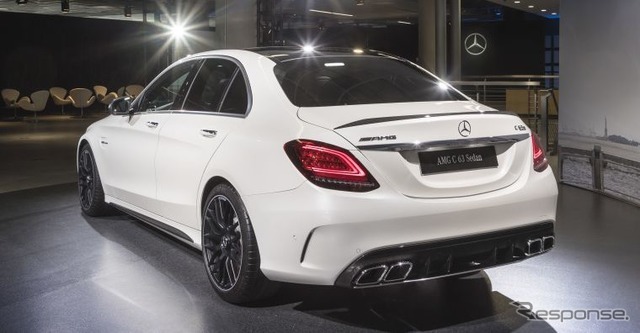 メルセデス AMG C63 S セダン改良新型（ニューヨークモーターショー2018）