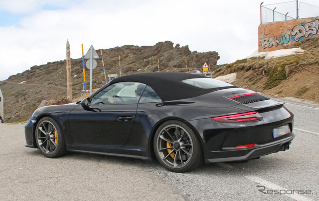 ポルシェ 911GT3 カブリオレ テスト車両スクープ写真