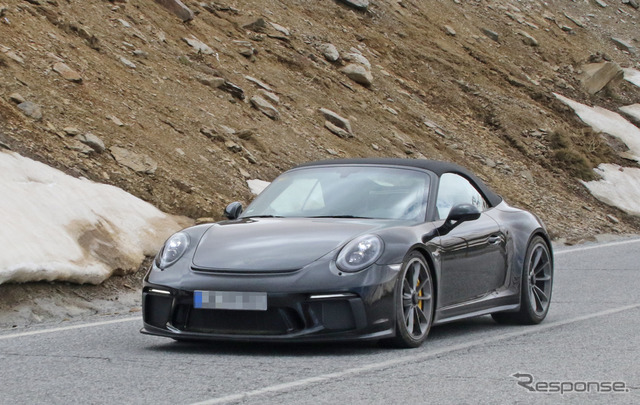 ポルシェ 911GT3 カブリオレ テスト車両スクープ写真