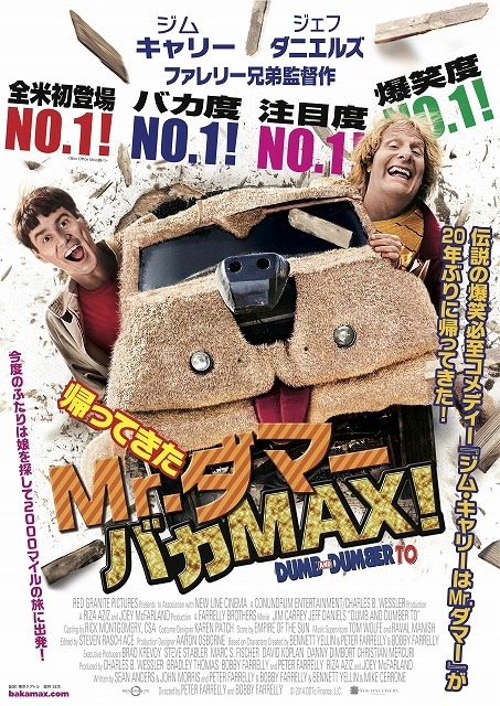 『帰ってきたMr.ダマー バカMAX！』ポスター　(C)2014 DDTo Finance, LLC