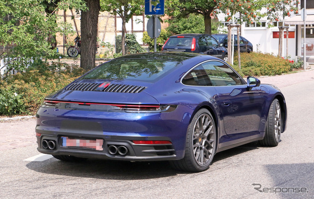 ポルシェ 911 新型（992型）フルヌードスクープ写真