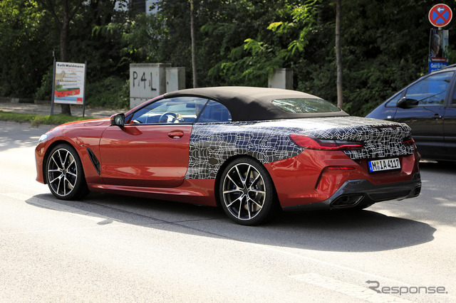 BMW 8シリーズカブリオレ（M850i）スクープ写真