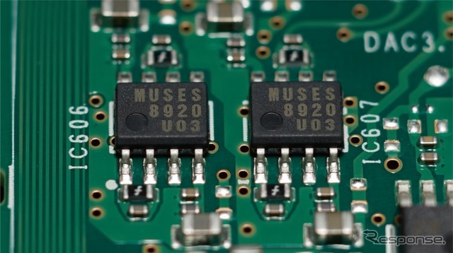 「MUSESシリーズ」のハイエンドオーディオ用オペアンプを6基搭載