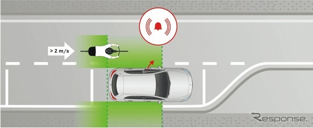 メルセデス・ベンツ Aクラス新型 降車時警報機能