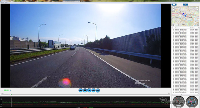 高速でのリア録画も一般道と変わらずに高画質録画が可能