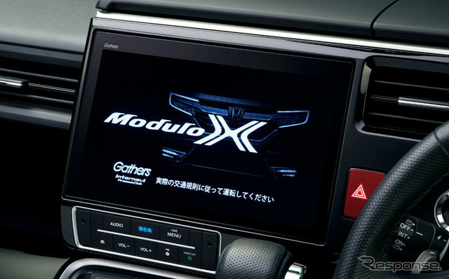 ホンダ ステップワゴン モデューロ X 10インチ プレミアム インターナビ（Gathers）（専用オープニング画面）