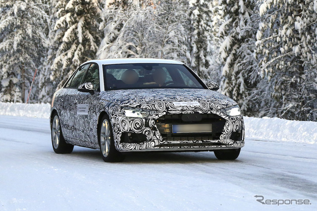 アウディ A4 セダン改良新型 スクープ写真