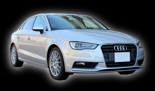 ミューディメンション デモカー「アウディ・A3」。 ミューディメンション デモカー「アウディ・A3」。