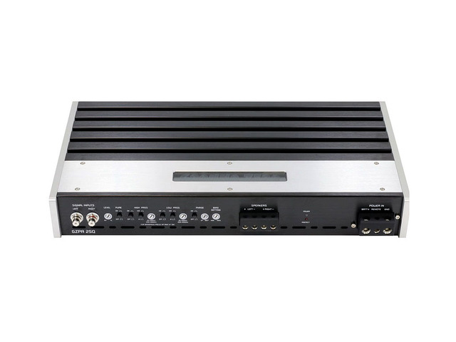 テストに使用したパワーアンプ(グラウンドゼロ・GZPA 2SQ)。 テストに使用したパワーアンプ(グラウンドゼロ・GZPA 2SQ)。