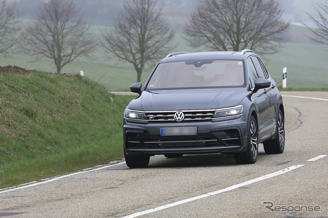 VW ティグアンR スクープ写真