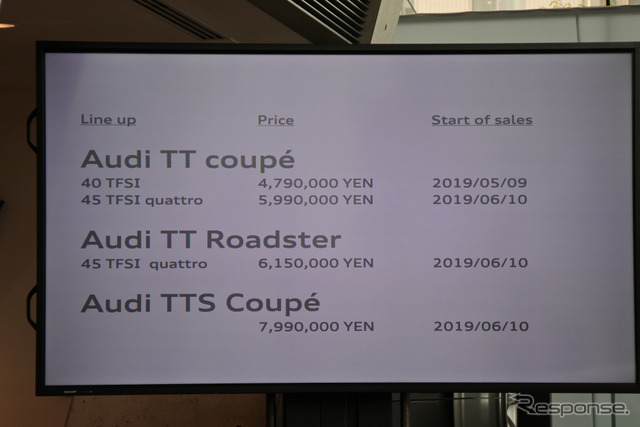 アウディ TT 改良新型 発表会