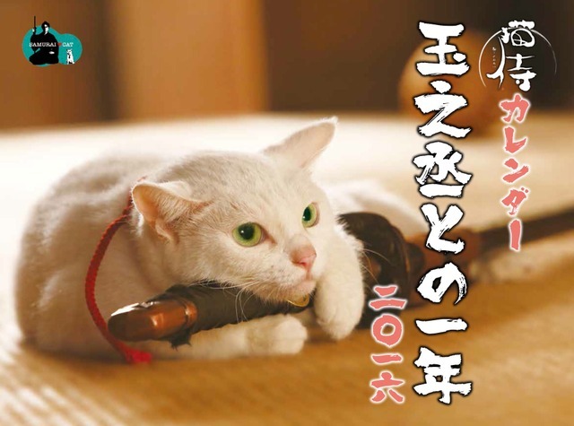 「猫侍カレンダー　玉之丞との一年二〇一六」　(C)2015「続・猫侍」製作委員会