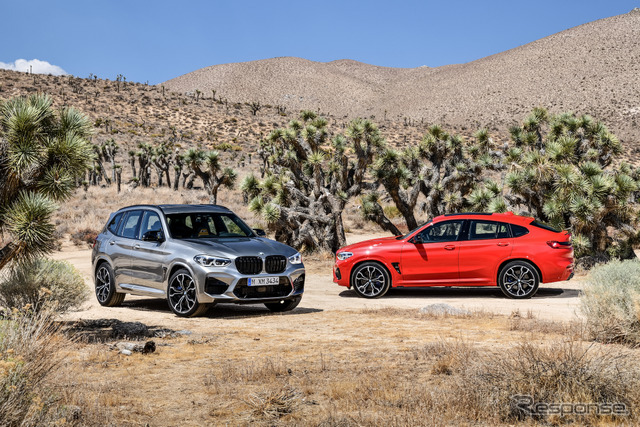 BMW X3M（向かって左）とX4M