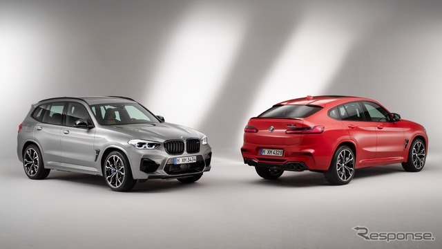 BMW X3M（向かって左）とX4M