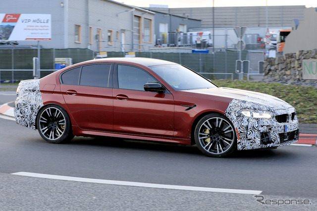 BMW M5セダン 改良新型 スクープ写真