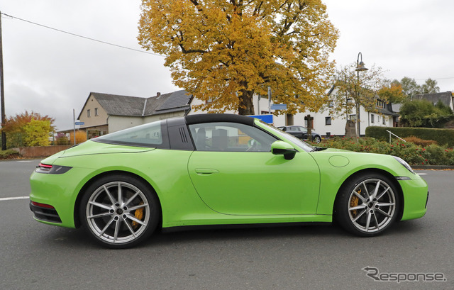 ポルシェ 911タルガ 開発車両（スクープ写真）