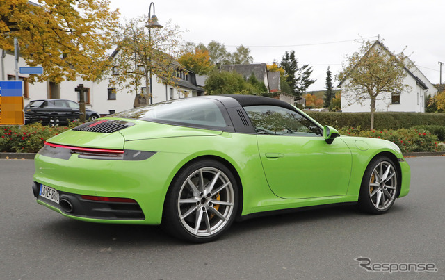 ポルシェ 911タルガ 開発車両（スクープ写真）