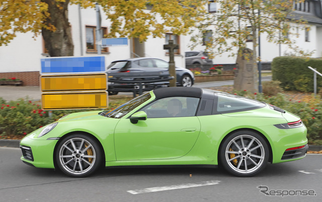 ポルシェ 911タルガ 開発車両（スクープ写真）