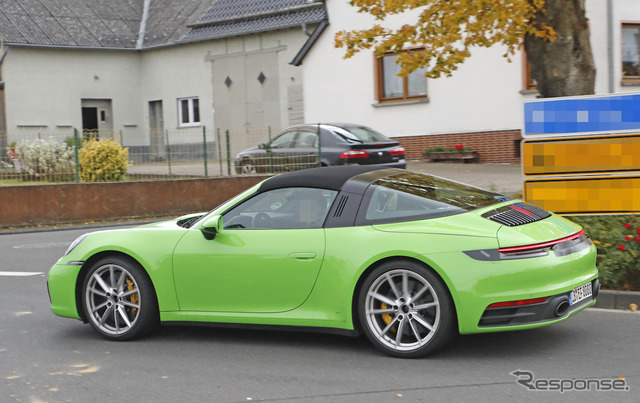 ポルシェ 911タルガ 開発車両（スクープ写真）